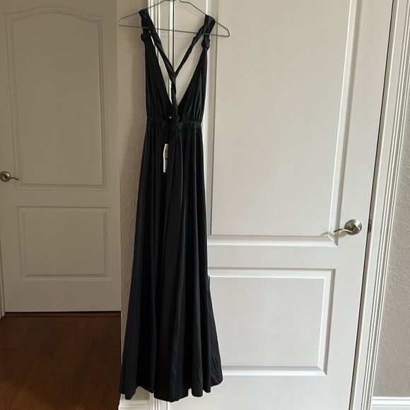 Zara Nylon Dress Black M Nwt - Picture 6 of 7